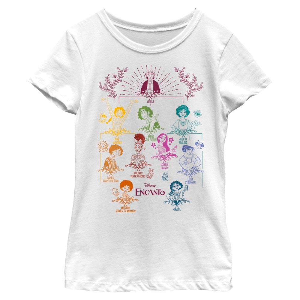 Girl's Disney Doodle Family Tree T-Shirt