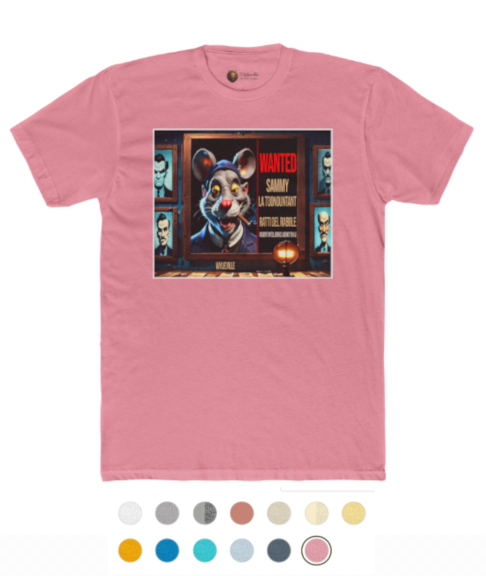 Wylieville After Dark: Sammy La Toonountant Unisex Cotton Crew Tee (RDR2)